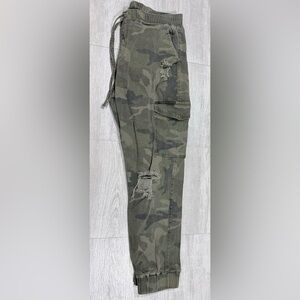 Almost Famous Green Camouflage Cargo Pants